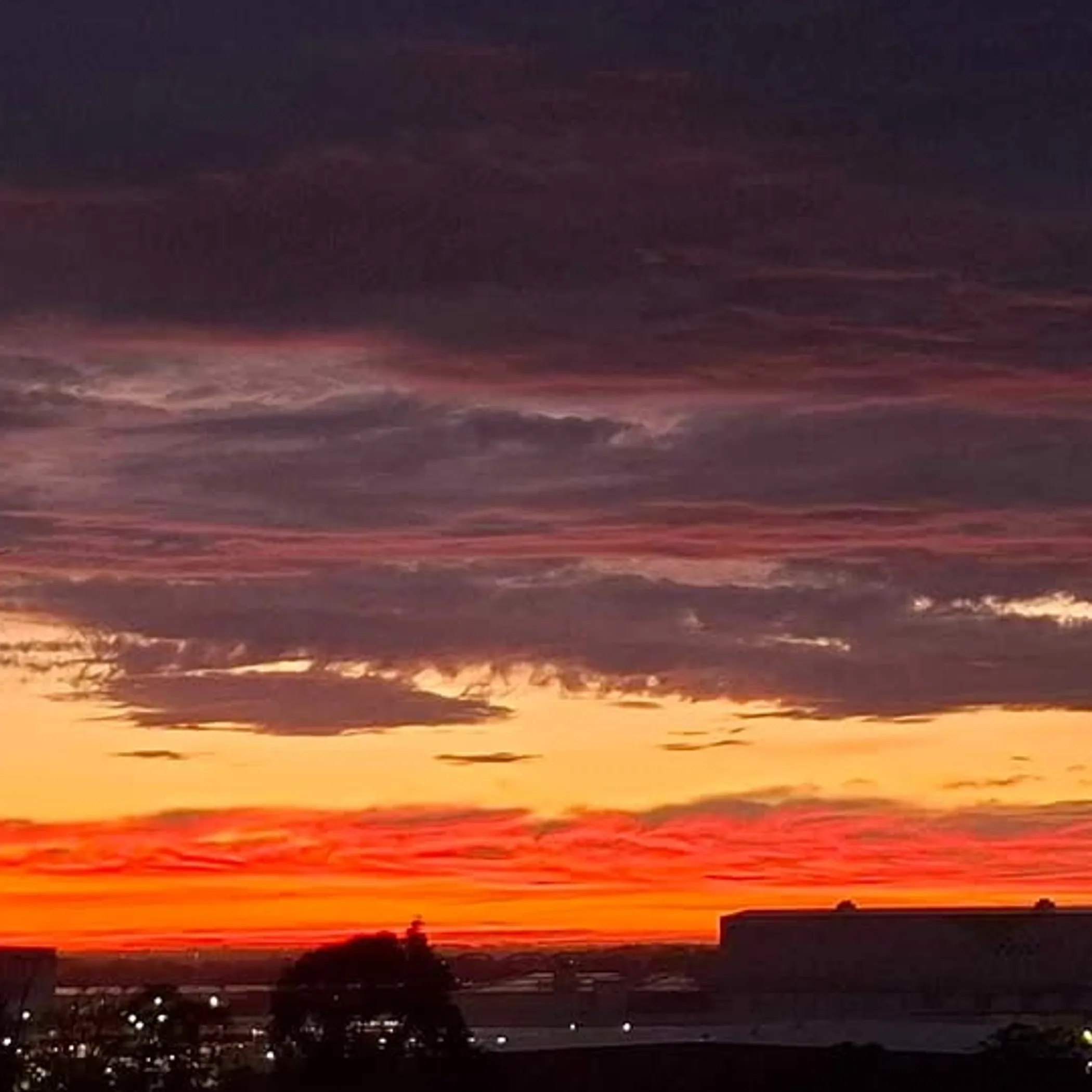 sunrise over sydney skyline