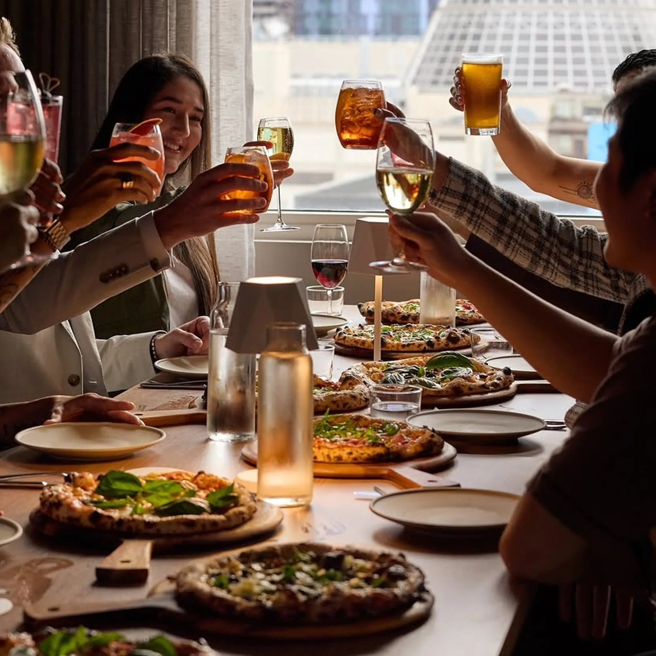 melbourne nightlife with food and drinks